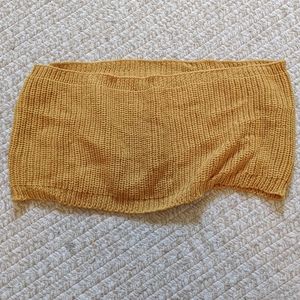 Gold/Mustard Yellow Neck Cowl Infinity Scarf